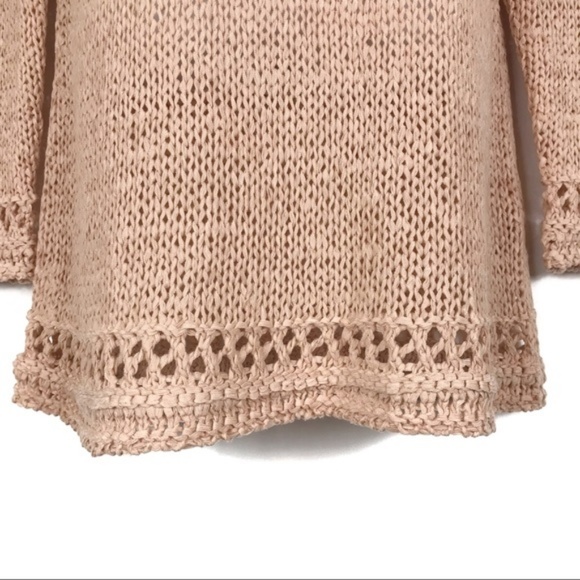 Soft Surroundings Peach Chunky Knit Tunic … - Picture 5 of 8